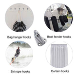 Spring Snap Attach Rope Hook, SS 316 Fender Spring Fending Hook Marine Clothes Boat Hardware (4pcs)