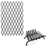 Fireplace Grate Ember Retainer,12x7inches Steel Fireplace Ember Retainer Mesh,Metal Ember Retainer for Use on Fireplace Grates (Small)
