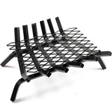Fireplace Grate Ember Retainer,12x7inches Steel Fireplace Ember Retainer Mesh,Metal Ember Retainer for Use on Fireplace Grates (Small)