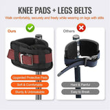 2 Packs Drywall Stilt Replacement Parts, Comfort Stilt Pads Protective Padded Leg Bands for Drywall, Nylon Adjustable Stilt Leg Straps, Suitable for Home Decoration, Street Performance