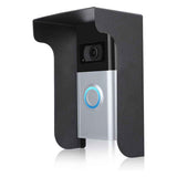 Outdoor Black Doorbell Rain Anti-Glare Cover, Steel Weather-Blocking Camera Cover Glare Sun Shade Protection for Most Video Doorbells