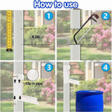 Rainwater Collection System, Rain Barrel Diverter Catching Collection System, Stainless Steel Raindrop Rainwater Colander Fits 4" x 3" Standard Downspout