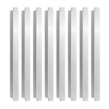 8Pcs 12 Inch Stainless Steel Adaptor Bar Table Adapter Bar Long Divider Metal Food Divider for Restaurant Kitchen Food Service Accessories