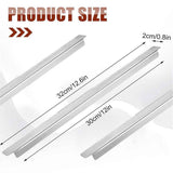 8Pcs 12 Inch Stainless Steel Adaptor Bar Table Adapter Bar Long Divider Metal Food Divider for Restaurant Kitchen Food Service Accessories