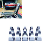 304 Stainless Steel Pie Cuts, 3'' Exhaust Pipe with Laser Cut 5 Pcs（polishing） Unwelded, Laser-Cut & Polished for High-Flow Performance 5pcs