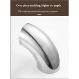 3 Inch 90 Degree 304 Stainless Steel Bend Tube Exhaust Elbow Pipe for Car Customized Modified Exhaust System-4pcs
