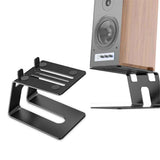 Desktop Speaker Stands with Vibration Absorption Pads, Metal Speaker Stands Pair Support Up to 10lbs,Bookshelf Speaker Stands for Better Audio Experience