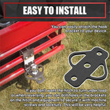 3-Way Hitch Adapter with 3/4″ Hardware Included - Golf Carts Garden Tractors Trailers Lawn Mowers Chains and Tow Straps