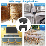 10 Pack Outdoor Patio Rattan Furniture Clips, Patio Wicker Rattan Sectional Modular Sofa Chair Connector Fasteners. (2.05 inch M)