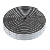 33 Ft Gray Self-Adhesive Soundproofing Weather Stripping for Doors and Windows, 0.35" Wide x 0.2" Thick