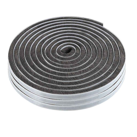 33 Ft Gray Self-Adhesive Soundproofing Weather Stripping for Doors and Windows, 0.35" Wide x 0.2" Thick