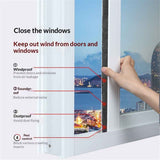33 Ft Gray Self-Adhesive Soundproofing Weather Stripping for Doors and Windows, 0.35" Wide x 0.2" Thick