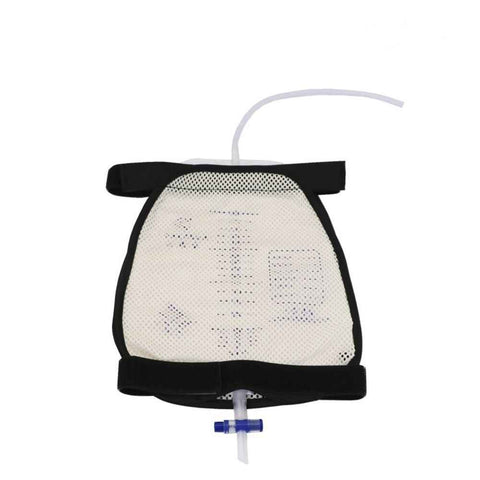 Leg Bag Mesh Holder with Pocket for Urine Collection Bags Nephrostomy Foley Urinary Catheter Stabilization Device Suprapubic Drainage Cath Supplies Wheelchairs Men Women （Only fixed package）