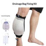 Leg Bag Mesh Holder with Pocket for Urine Collection Bags Nephrostomy Foley Urinary Catheter Stabilization Device Suprapubic Drainage Cath Supplies Wheelchairs Men Women （Only fixed package）