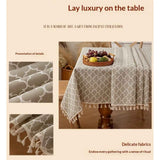 Rectangle Table Cloth, Waterproof Tablecloths with Backing for Rectangle Tables, Wipeable Spillproof Plastic Tablecloth for Dining, Camping, Indoor and Outdoor (140*200cm)