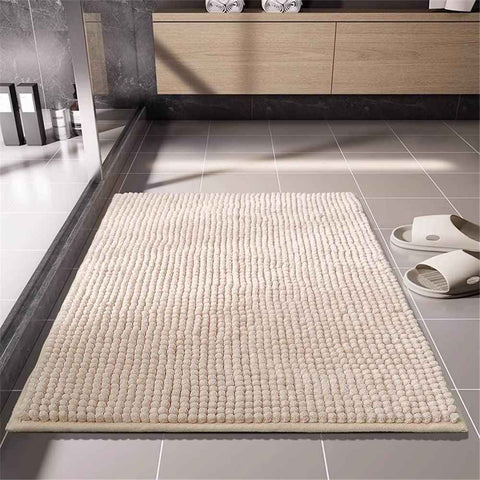 Non-Slip Bath Rug,Extra Soft Microfiber Bedroom Shag Carpet with Anti-Slip Backing,Water/Dust Absorbent Fast Dry Shower Mat,Sound Insulated Stairs Pad,Machine Washable (15 x 23 Inches)