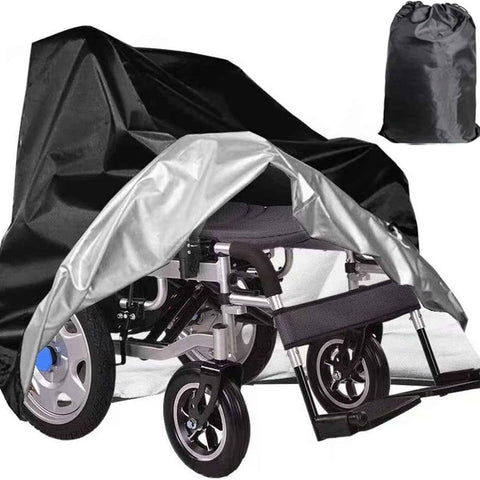 Wheelchair Cover,Electric Wheelchair Cover,Wheelchair Cover for Storage,Waterproof Mobility Scooter Cover, Protector from Dust Dirt Snow Rain Sun Rays,Rolling Walker Cover ,Indoor use (M)