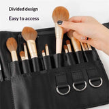 Professional Makeup Apron - Makeup Artist Brush belt , Brush Pouch Holder Multi Pockets with Belt Strap Bag (Brushes Not Included)