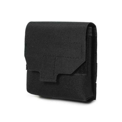 Mini Utility Pouch Essential Pouch General Purpose Micro Pouch Flashlight Earplug  Bag Fit Vest and Belt（black）