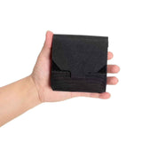 Mini Utility Pouch Essential Pouch General Purpose Micro Pouch Flashlight Earplug  Bag Fit Vest and Belt（black）