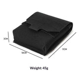 Mini Utility Pouch Essential Pouch General Purpose Micro Pouch Flashlight Earplug  Bag Fit Vest and Belt（black）