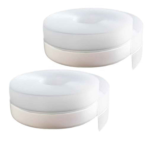 2 pack Silicone Seal Weather Stripping Tape 16.5 Feet Strip Bottom Draft Insulation Stopper Tape Weatherproof Soundproof for Door or Window Bathroom Shower Glass Gaps（45mm*5m）