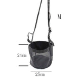 Horse Feed Bag Pack of 2, Feed Bags for Horses with Ventilation Mesh, Comfort Nose Pad Neck Pad, Adjustable Strap, Spill Proof Design for Independent Feeding Grain (M)