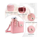 Outdoor Portable Crossbody Water Cup Storage Bag, Water Bottle Carrier Bag with Storage Pocket for Women（oniy bag）