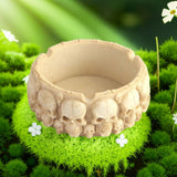 Skeleton Head Ashtray, Skull Head Ashtray, Circular Home Ashtray, Cross-Border Creative Home Decoration Resin Used for Holiday