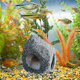 Aquarium Hideaway Rock Cave for Aquatic Pets to Breed, Play and Rest, Safe and Non-Toxic Ceramic Fish Tank Ornaments, Decor Stone
