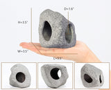 Aquarium Hideaway Rock Cave for Aquatic Pets to Breed, Play and Rest, Safe and Non-Toxic Ceramic Fish Tank Ornaments, Decor Stone