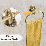 Brass Closed Towel Ring with Wall Mount Angle Heavy Duty Hand Towel Bar Lavatory Hand-Towel Ring Brass Material In Australia - Darrahopens