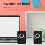 Surround Computer Speakers with Stereo USB Wired Powered Multimedia Speaker for PC/Laptops/Smart Phone