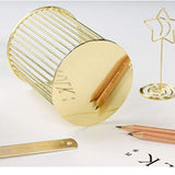 Metal Pen Holder Pencil Cup Holders For Desk Cute Organizer, Makeup Brushes Cup Holder Organizer, Pencil Cup Desk Organizer, 1PC