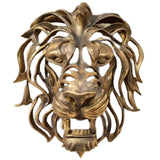 Gold Animal Head Wall Decor Wall Sculpture Home Decor Statue for Living Room Office Bedroom Modern Decor for Men Women Lion