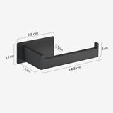 Self-Adhesive Toilet Paper Holder Black, Premium Stainless Steel Rustproof Toilet Roll Holder no Drilling for Bathroom, Kitchen In Australia - Darrahopens