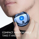 Travel Men's Shaver,Mini Electric Razor, power display USB Rechargeable Shaver Multifunctional Portable Travel Razor Wet Dry Use In Australia - Darrahopens