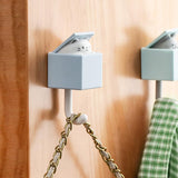4 Pcs Cute Pet Hooks Cat Wall Hooks, Cute Box Cat Hooks Powerful Self Adhesive Hooks Without Drilling Cat Key Hanger for Coat Hat In Australia - Darrahopens