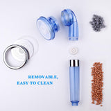 Detachable Ionic Filter Shower Head, High Pressure Showerhead with 3 Setting, Water Saving and Purify Water Quality, Stone Filter In Australia - Darrahopens
