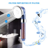 Detachable Ionic Filter Shower Head, High Pressure Showerhead with 3 Setting, Water Saving and Purify Water Quality, Stone Filter In Australia - Darrahopens