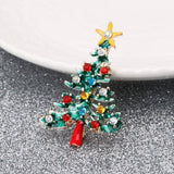 Women Vintage Christmas Tree Brooch Pin Rhinestone Jewelry Gift| Fashion in practical eye-catching luxury and high intensity.