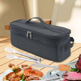 Cookware Storage Bag Cutlery Storage Case Container Case Camping Cooker Storage Bag Camping Carry Bag for Travel Hiking, black In Australia - Darrahopens