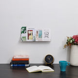 acrylic 4 Pack Acrylic Clear Floating Bookshelf for Kids Room,15" Invisible Wall Mounted Hanging Book Shelves