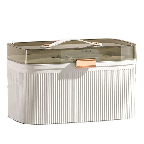 Household Medicine Box, Portable Medicine Box, Household Medicine Box Plastic Medical Box with Double Layer and Security (White) In Australia - Darrahopens