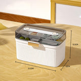 Household Medicine Box, Portable Medicine Box, Household Medicine Box Plastic Medical Box with Double Layer and Security (White) In Australia - Darrahopens