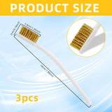 Small Brass Brush 3PCS Brass Wire Brushes for Cleaning, Rust Remover for Metal Wood Rustoleum Fabric Spray Paint In Australia - Darrahopens