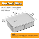 1Pcs Snack Tray with Lid Divided Serving Tray with Lid Veggie Fruit Tray Divided Serving Platter Snackle Box Charcuterie Container
