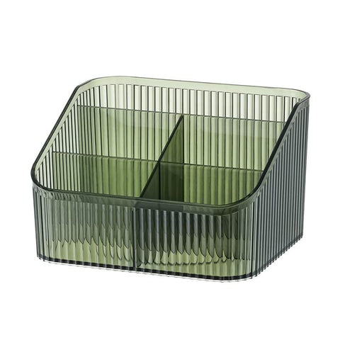 Makeup Organizer Cosmetics Storage Box, Large Capacity Make Up Brush Holder Organizer Vanity Accessories (Green) In Australia - Darrahopens