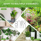 4 Pcs Small Metal Trellis for Potted Plants,Gold Trellis for Climbing Plants Indoor,Mini Trellis for Potted Plant Support (Black)