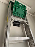 5-in Steel Wall Mount Ladder and Wheelbarrow Hanger,Easy and effortless installation with no assembly required Matte Black